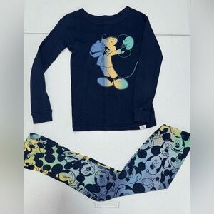 GAP Kids Mickey Pajama Set - Navy and Multicolor